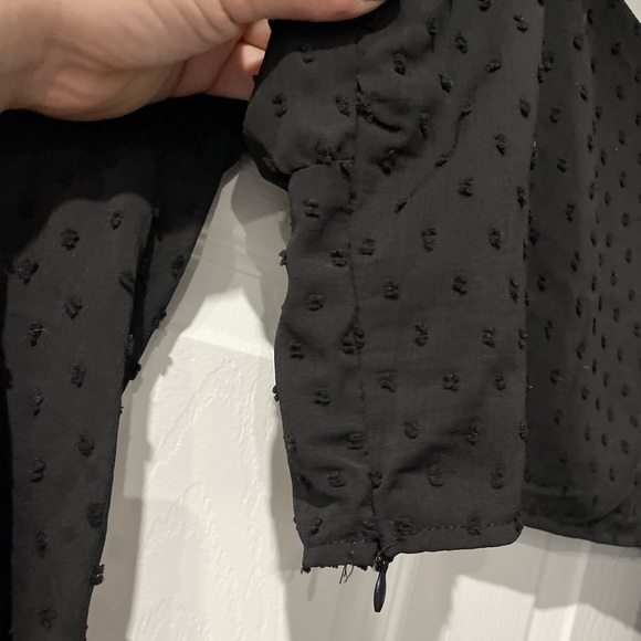 Balloon sleeve crop top - Picture 4 of 7